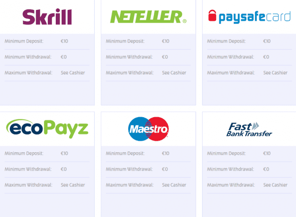 Les dépôts par virement bancaire rapide sont faciles et sûrs.