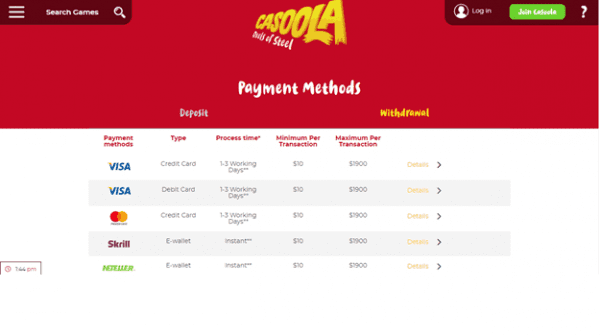 Maestro-Auszahlungszeiten