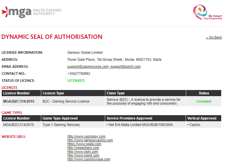 Genesislicensemalta