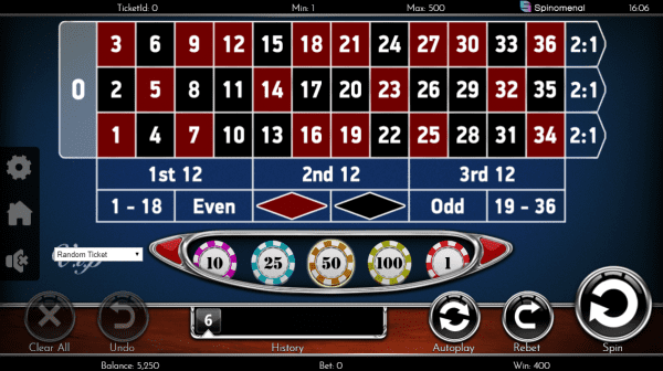 Spinomenal Roulette E